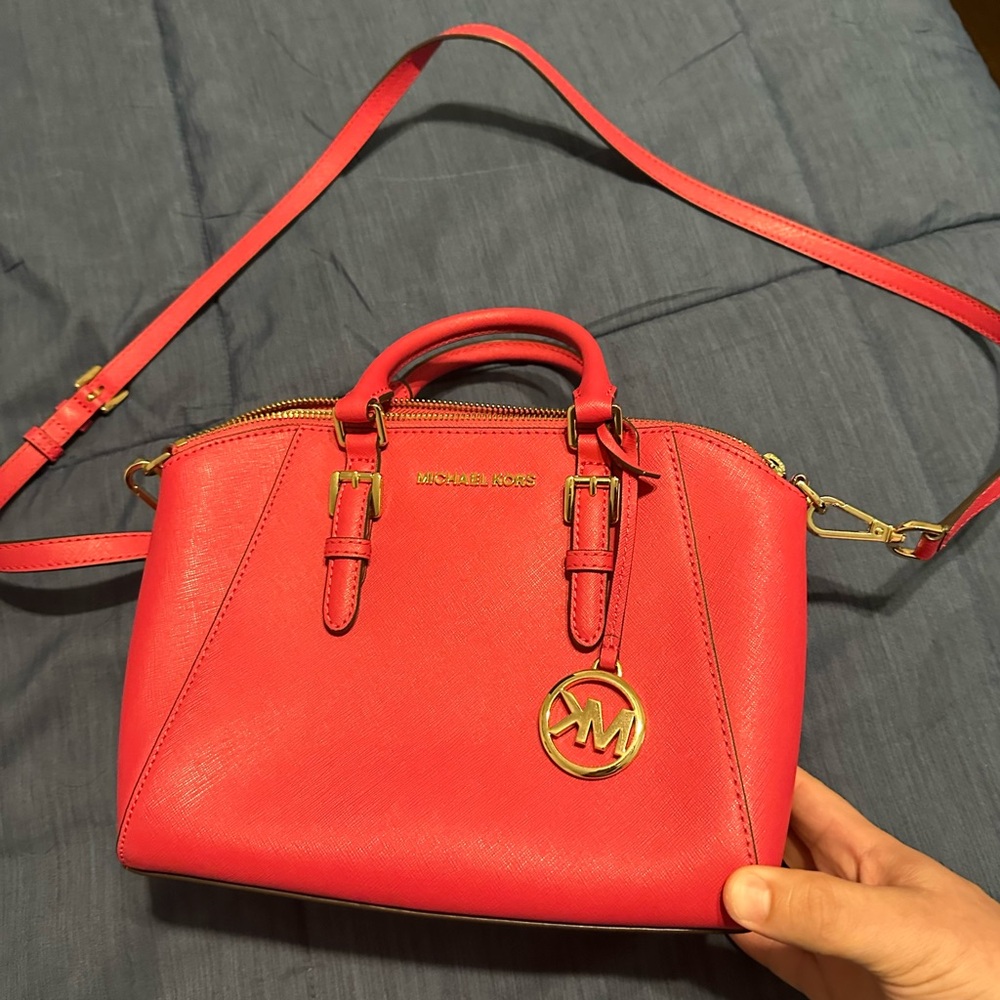 Michael Kors Pink Leather Bag